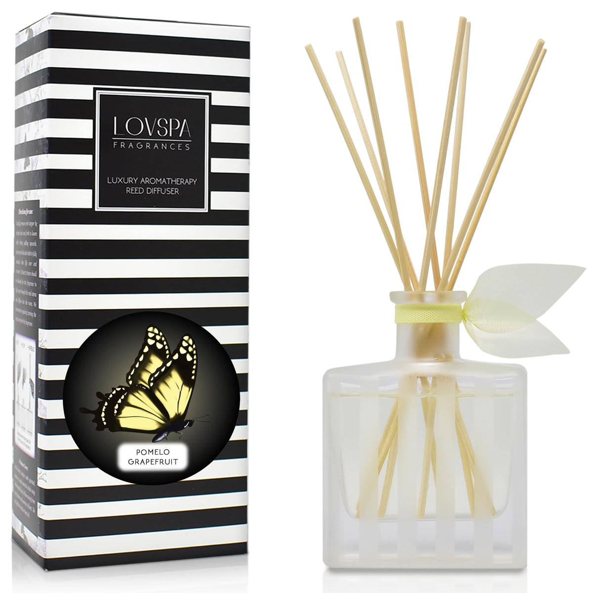 Reed Diffuser Set, Pumpkin Vanilla Chai Scented Oil Diffuser with Sticks, Home Fragrance Accessories for Bathroom Shelf Decor, Aroma Diffusers for Home or Office Fall Decor, USA Made
