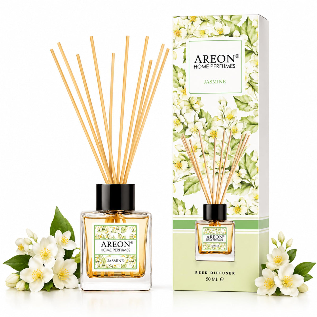 Areon Osmanthus Home Luxury Perfume Reed Diffuser,10 Rattan Reeds,50ml
