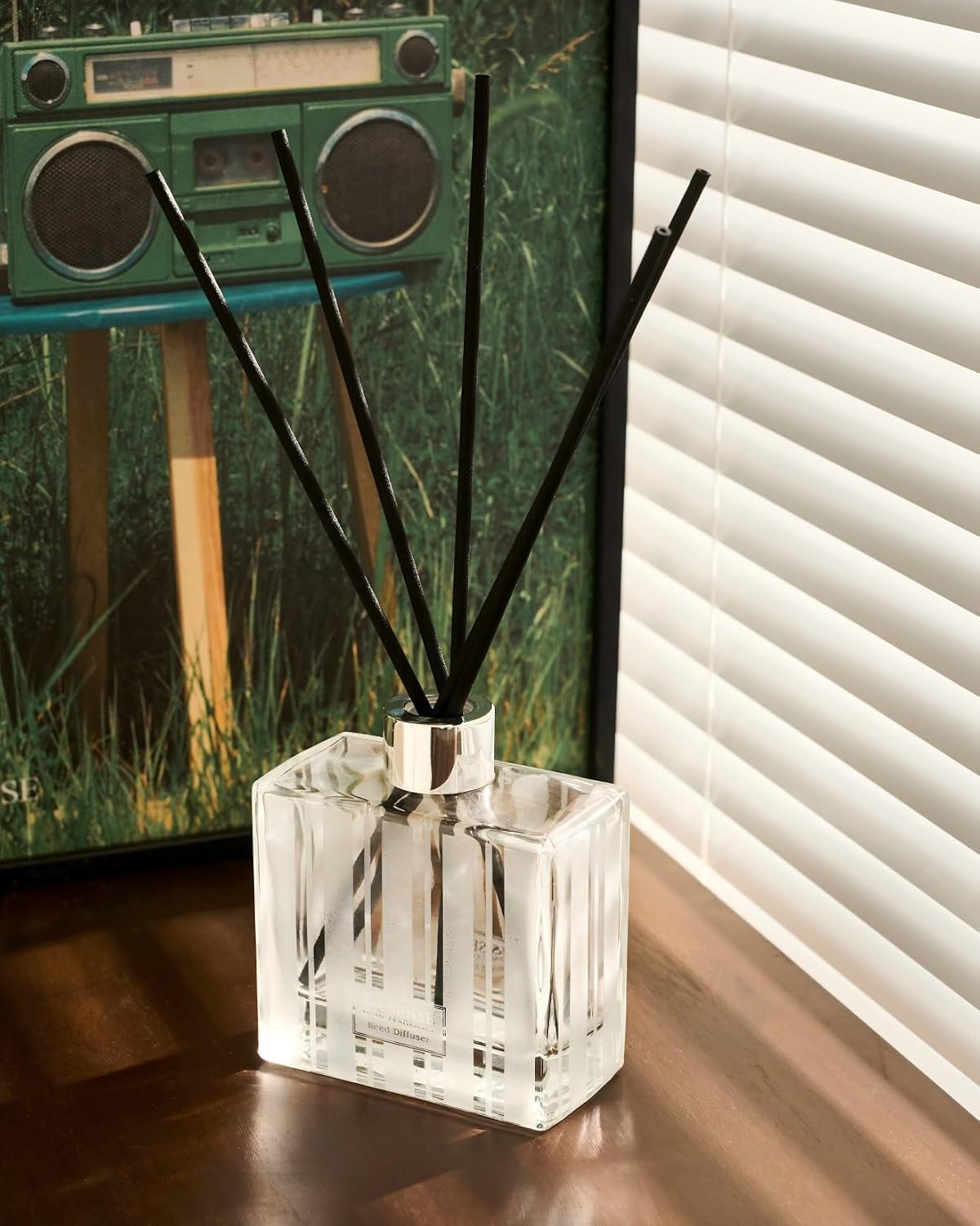 M&SENSE Reed Diffuser, Cinnamon Vanilla, 7.04 oz Natural Essential Oil