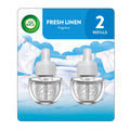 Air Wick Plug in Scented Oil Refill, 2 ct, Fresh Linen, Air Freshener, Essential Oils (Pack of 2)