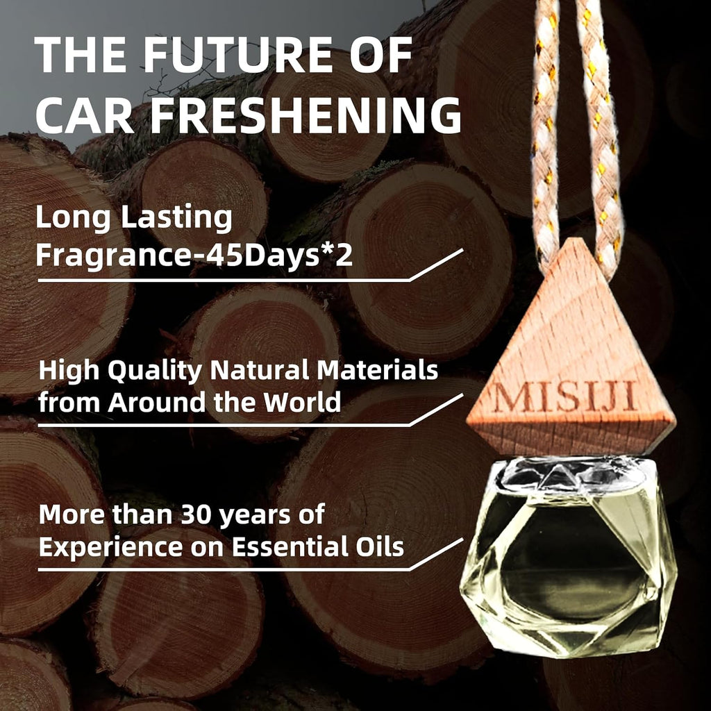 Hanging Car Air Freshener-Teakwood,Long Lasting Fragrance Car Scents,Car Decorations