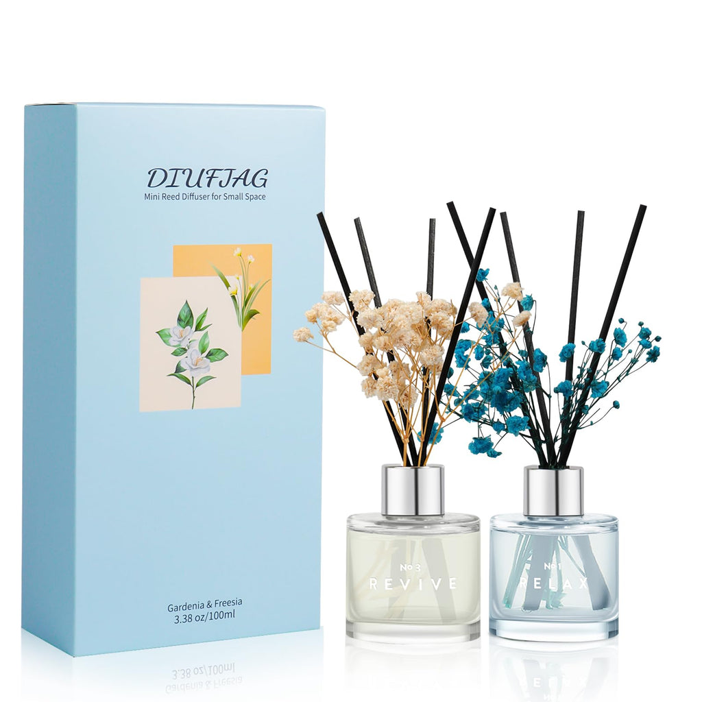 3 Pack Fragrance Reed Diffuser, 50ML Lavender Jasmine Lemongrass