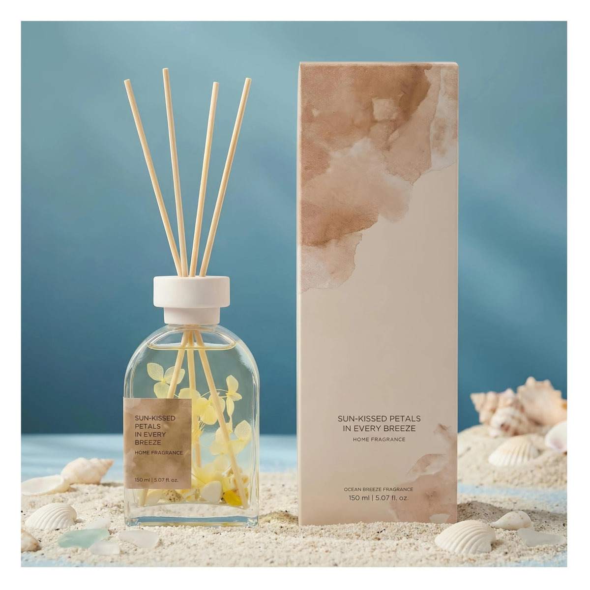 Sea Salt & Sage Reed Diffuser Set, 5.07 fl oz Home Fragrance