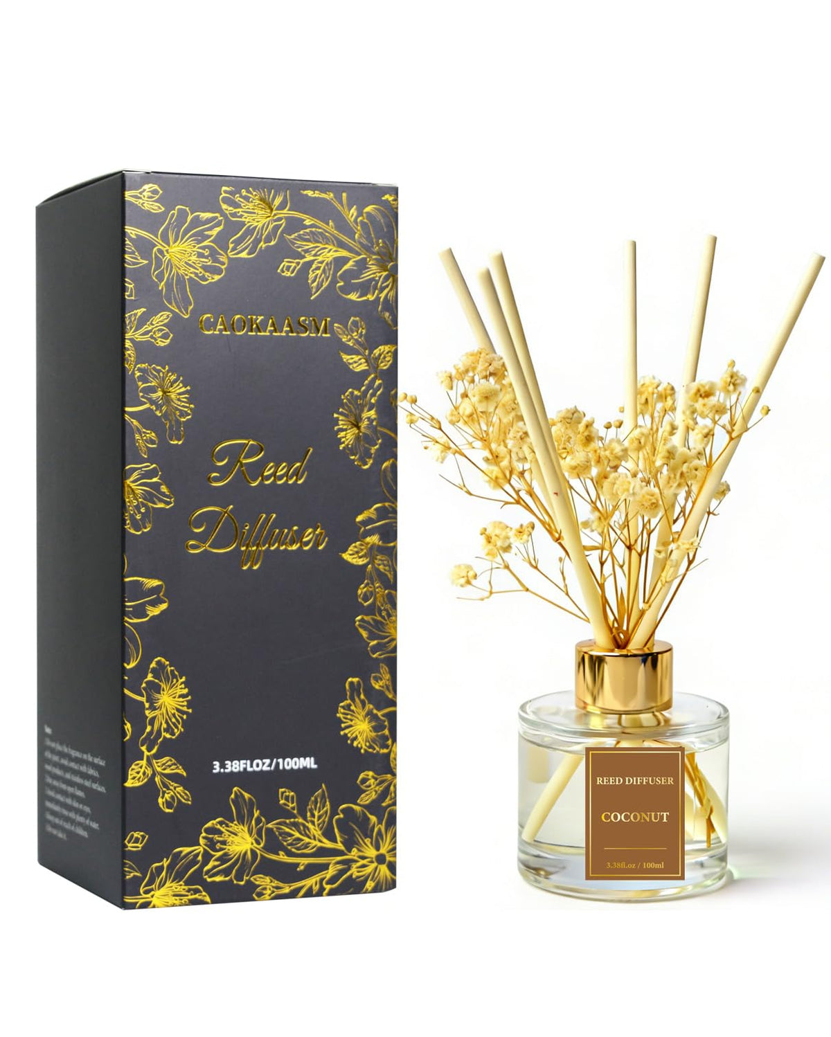 Reed Diffuser Set-Lemon Verbena Scent 3.38 fl oz,Scent Long