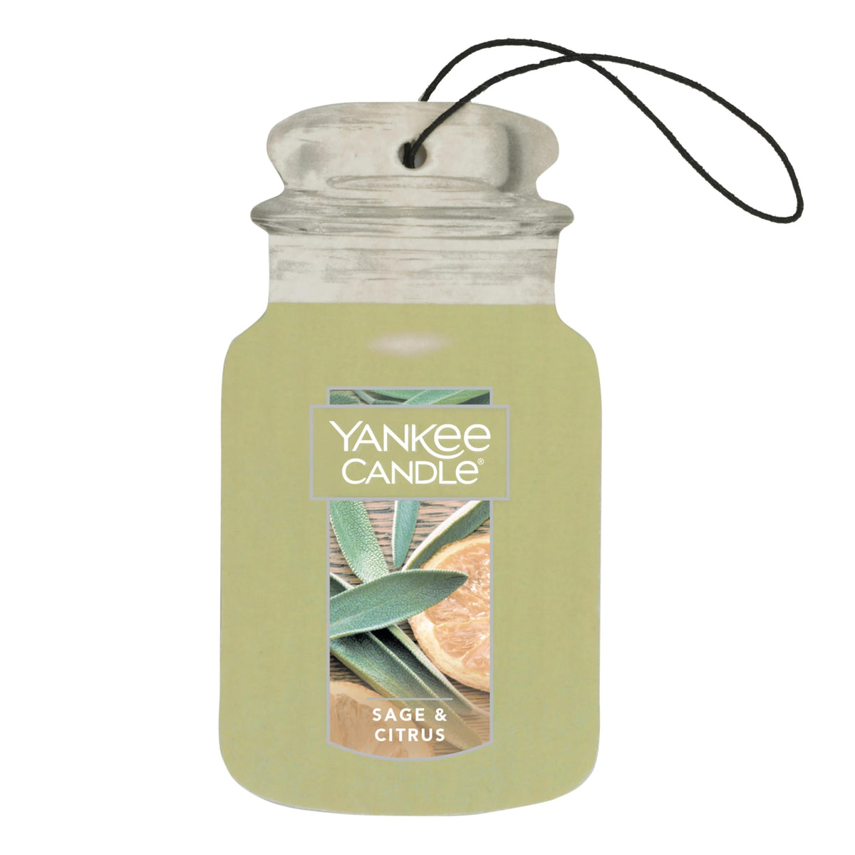 Yankee Candle Classic Paper Car Jar Air Freshener, Hanging Car Freshener, Long Lasting Car Fragrance, Midsummer’s Night (Pack of 6)