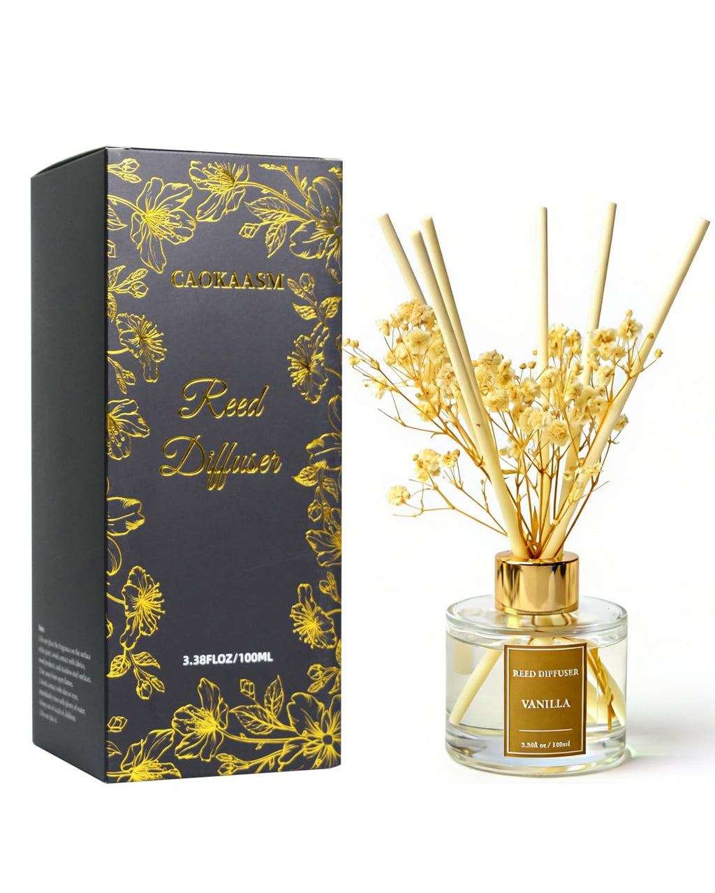 Reed Diffuser Set-Lemon Verbena Scent 3.38 fl oz,Scent Long