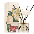 Airkeep Flower Reed Diffusers Set, 5.07 oz Pear/Apple/Berry Scented Oil Diffuser with 8 Reed Sticks, Home Fragrance Diffuser Gift Set for Bathroom & Office Decor 150ml