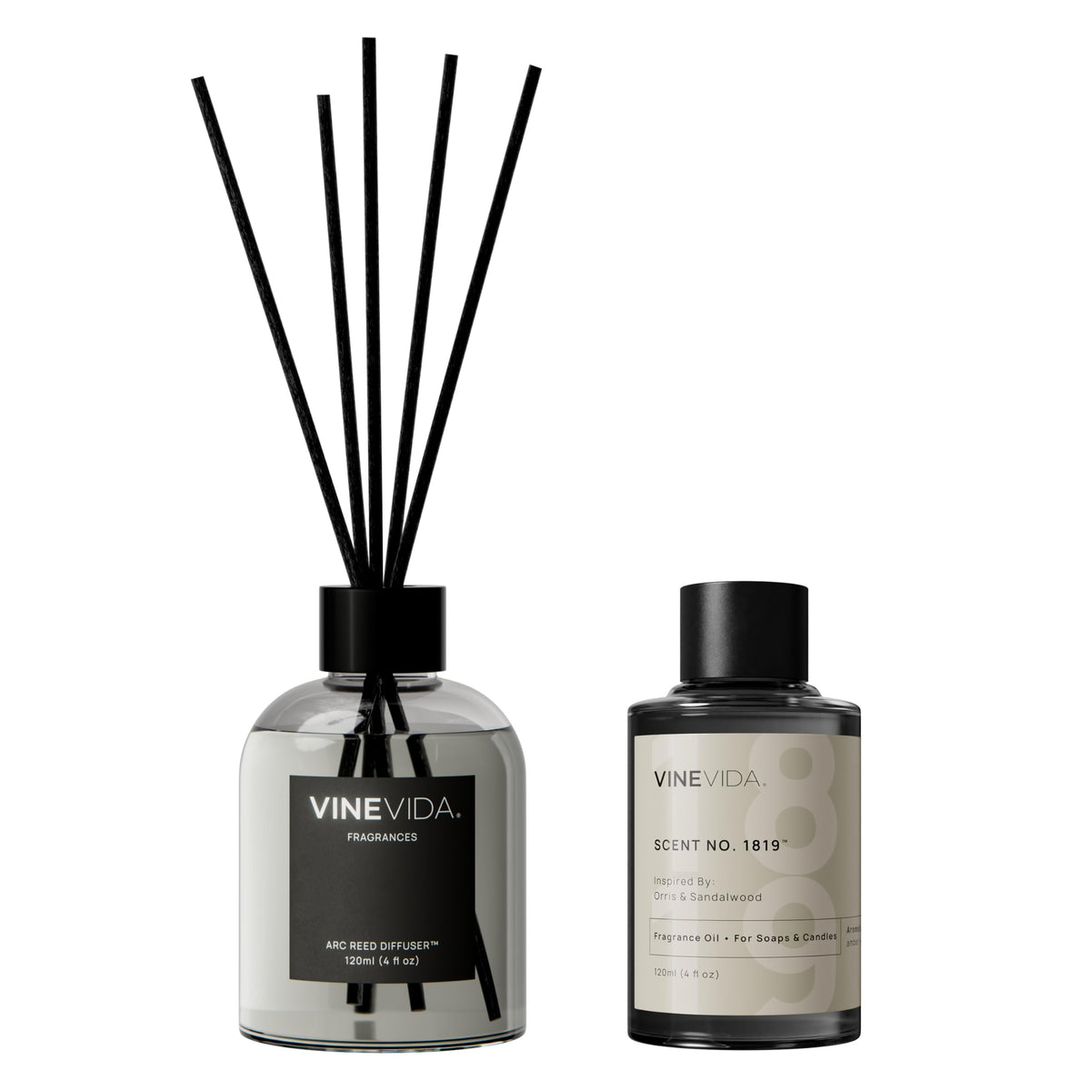 VINEVIDA Reed Diffuser Volcano | Diffuser Reed for Home & Bathroom | Long-Lasting Scent Sticks Set | Oil Stick Diffuser | Bathroom Scent