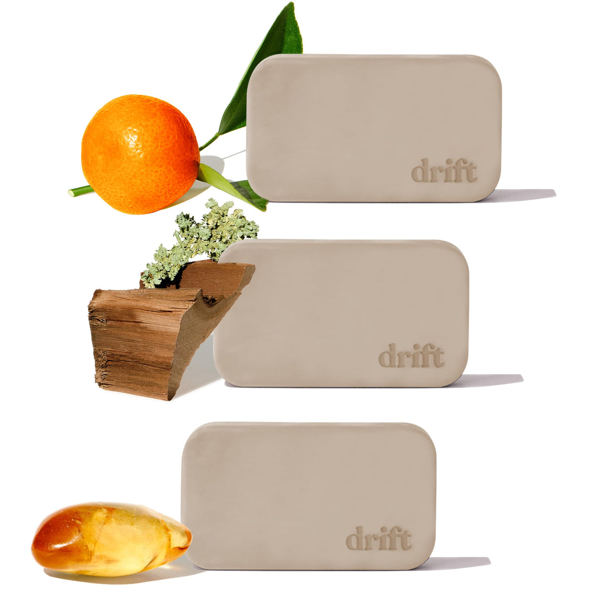 Drift Car Air Freshener - The Original Stone Air Freshener - Car Odor Eliminator - Long Lasting Scent - Metal Clip - Essential Oils - Clean Ingredients - Cabana Scent Starter Kit