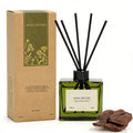 Reed Diffuser, 4 oz Earthy Sandalwood Scent Diffuser with 7 Sticks, Long Lasting Reed diffusers for Home, Elegant Fragrance for Bathroom Bedroom Office Decor, Air Fresh