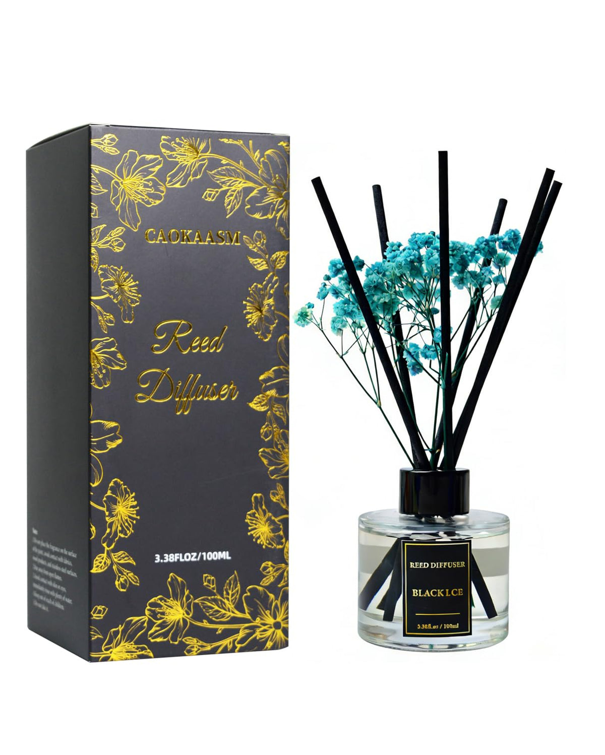 Reed Diffuser Set-Lemon Verbena Scent 3.38 fl oz,Scent Long