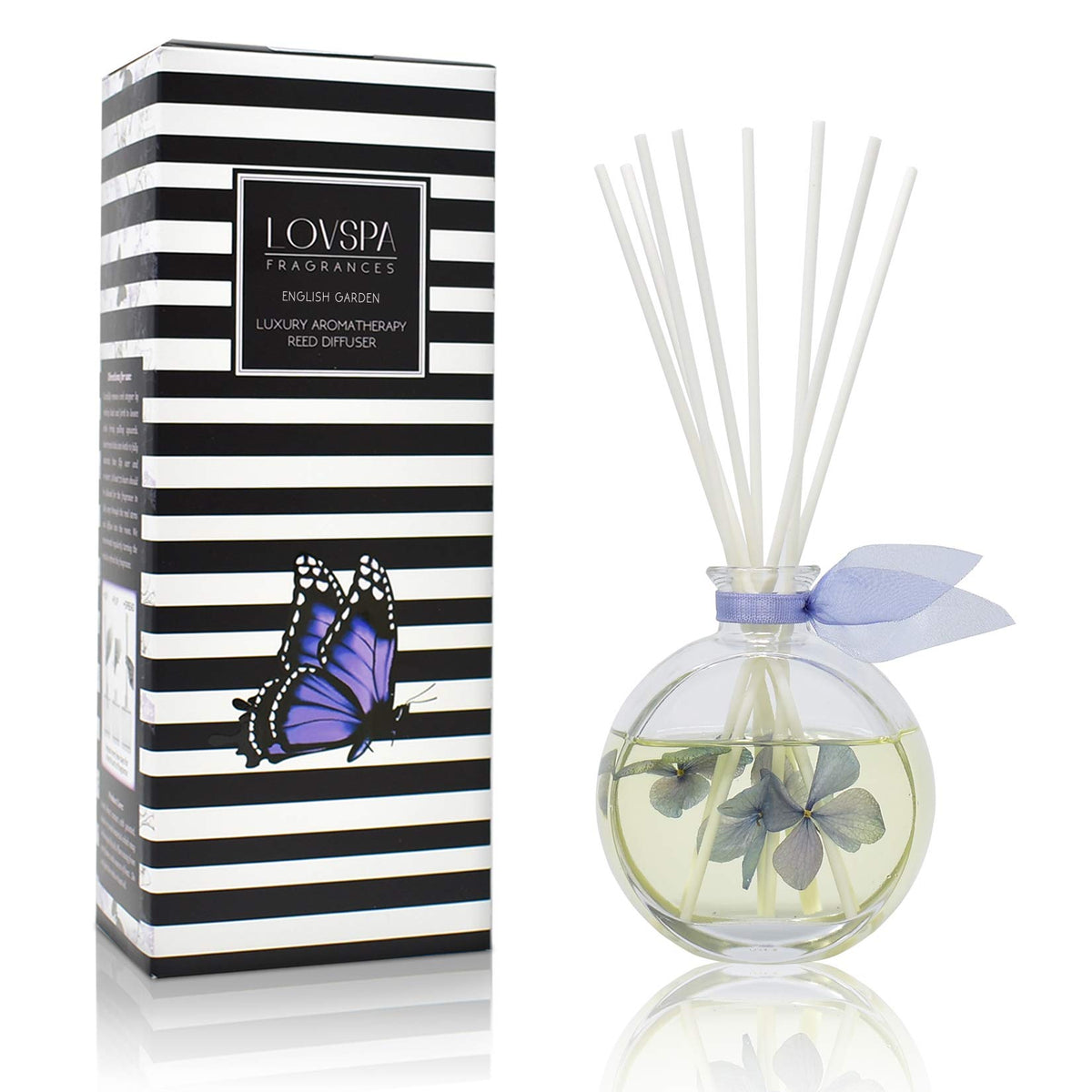 Reed Diffuser Set, Pumpkin Vanilla Chai Scented Oil Diffuser with Sticks, Home Fragrance Accessories for Bathroom Shelf Decor, Aroma Diffusers for Home or Office Fall Decor, USA Made