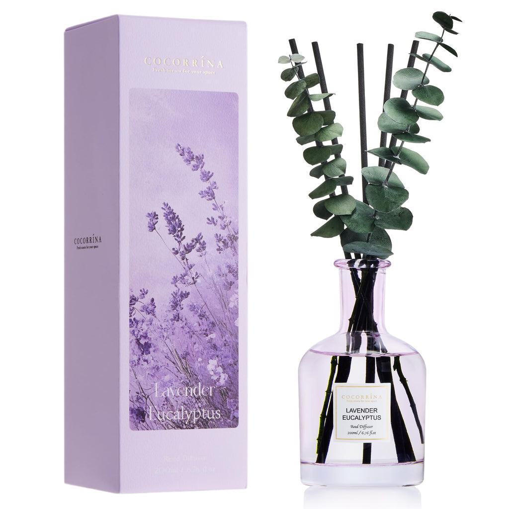 COCORRÍNA Wild Mint & Eucalyptus Reed Diffuser, 6.76 oz
