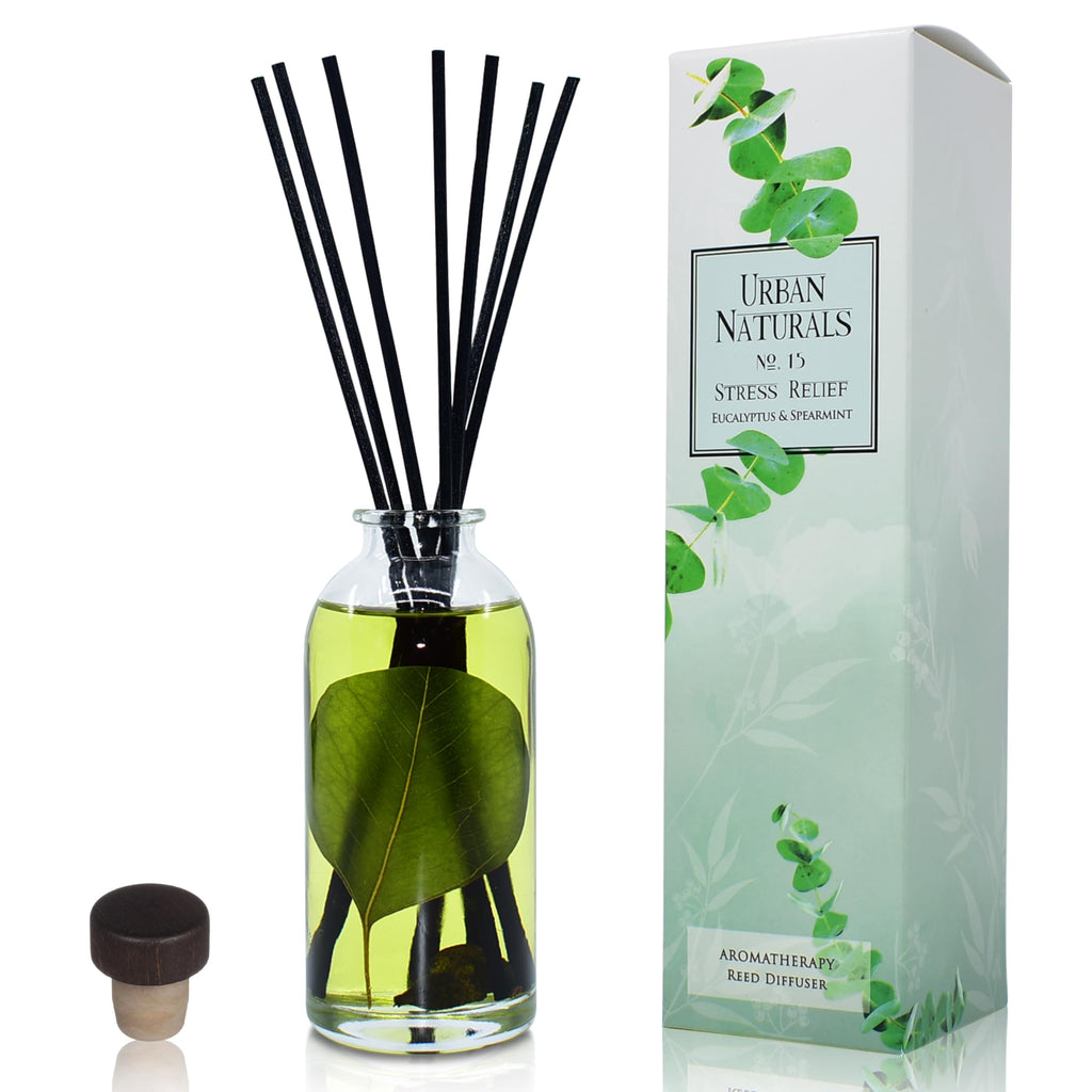 Urban Naturals Reed Diffuser Set, Apple Cinnamon - Bathroom Shelf Décor