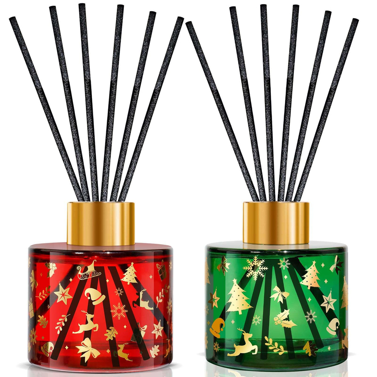 STRN Reed Diffuser Set, Lavender Essential Oil Reed Diffuser 4 x 50ml