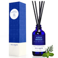 Xcleen Reed Diffusers Set, 3.7 Oz Scent Diffuser, 6 Reed Diffuser Sticks, Home Fragrance Hyacinth, Peony & Citrus, Aromatherapy Oil Diffuser Reeds, More Masculine Scent, Bathroom & Office Decor 110ml