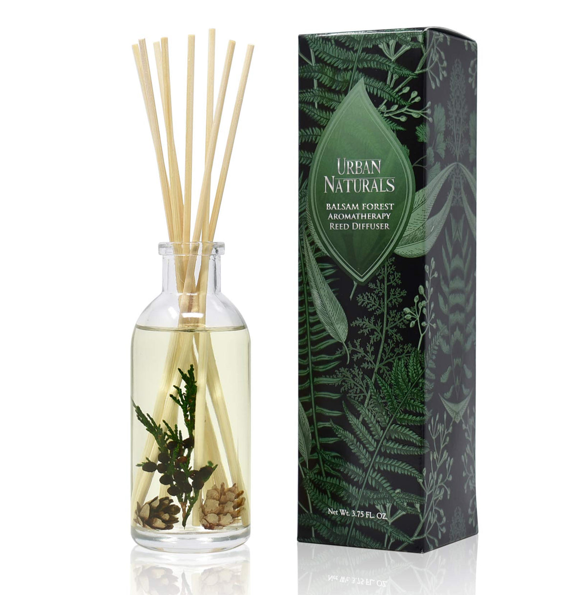 Urban Naturals Reed Diffuser Set, Apple Cinnamon - Bathroom Shelf Décor