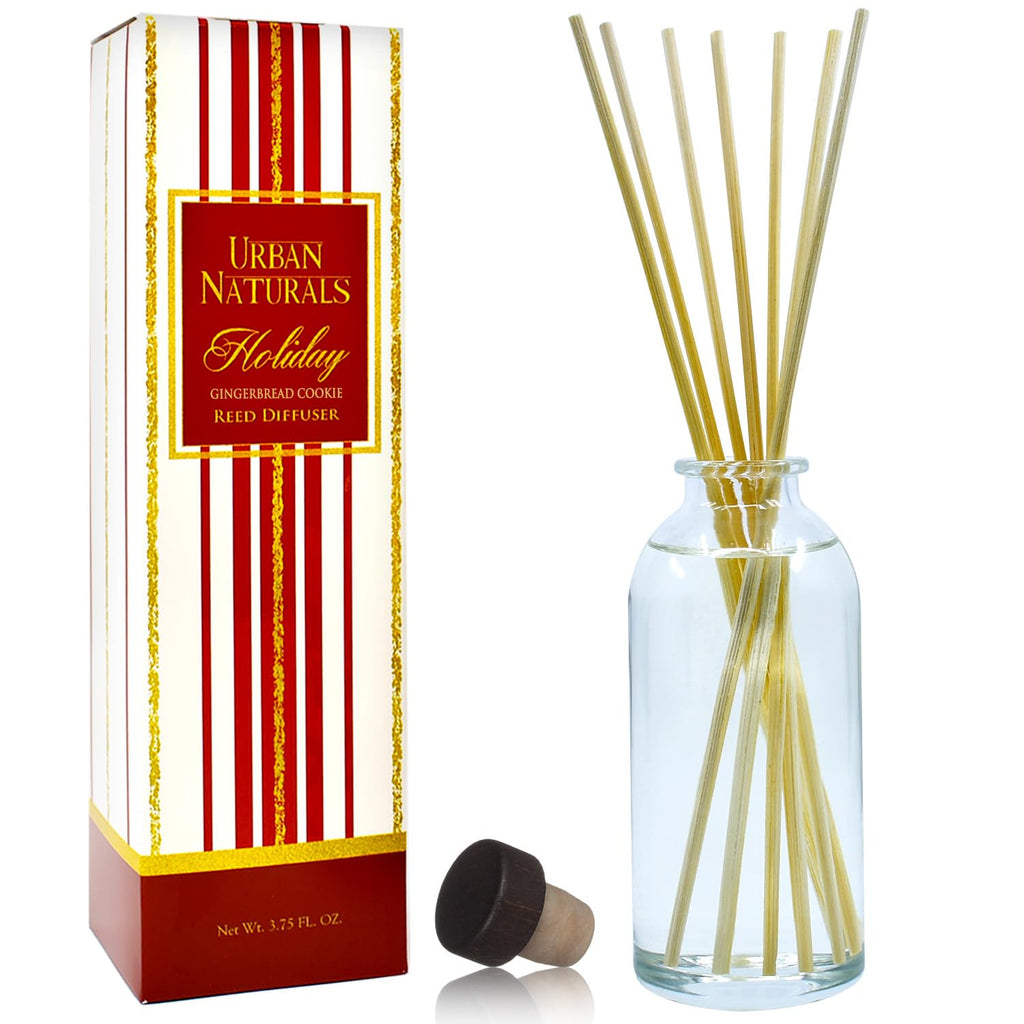 Urban Naturals Reed Diffuser Set, Apple Cinnamon - Bathroom Shelf Décor
