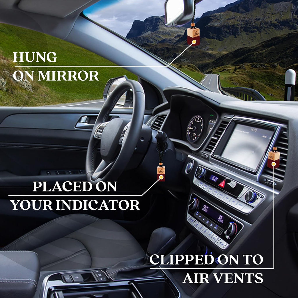Car Air Fresheners for Women - Amber Saffron Inspired Perfume by Perfa