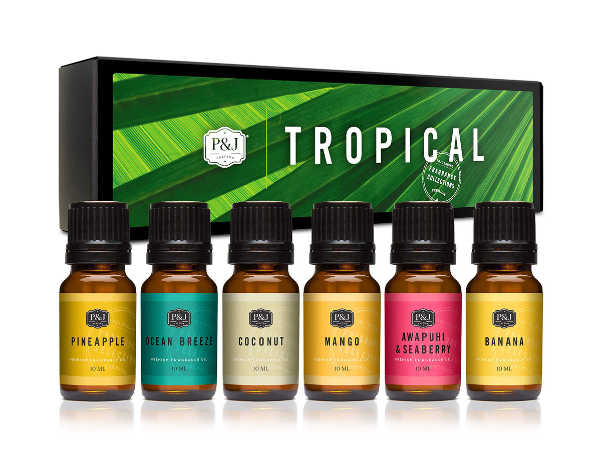 P&J Trading Fragrance Oils for Diffusers for Home Spice Set Fragrance Scents for Candle Making - Soap Making Supplies - Car Diffuser Scents - Essential Home Gift Set - Apple Cider, Cinnamon & More