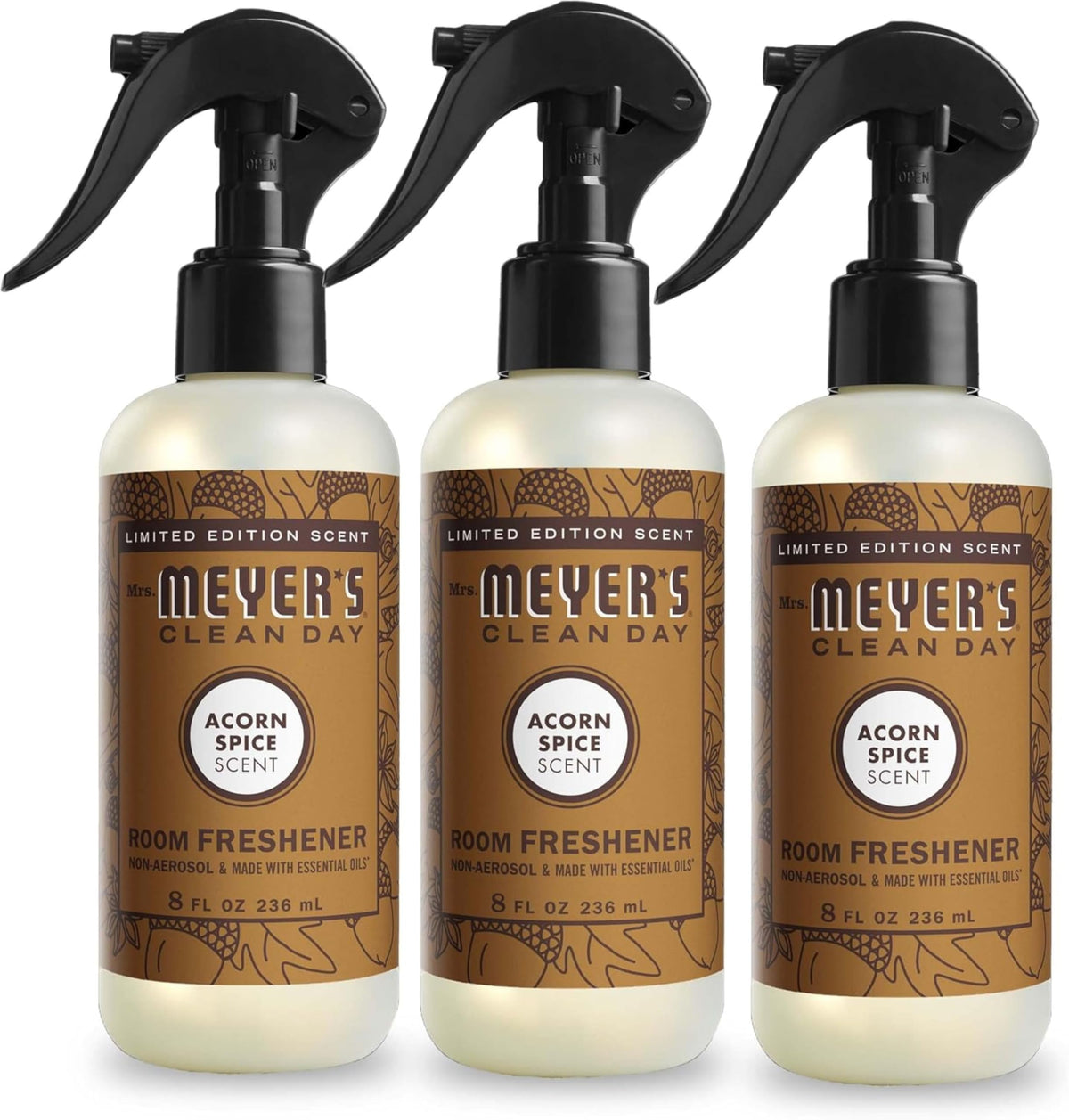 MRS. MEYER'S CLEAN DAY Room and Air Freshener Spray, Non-Aerosol Spray Bottle Infused with Essential Oils, Lavender, 8 fl. oz