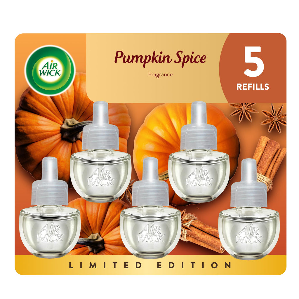 Air Wick Plug In Refills, Pumpkin Spice Air Freshener, 4ct
