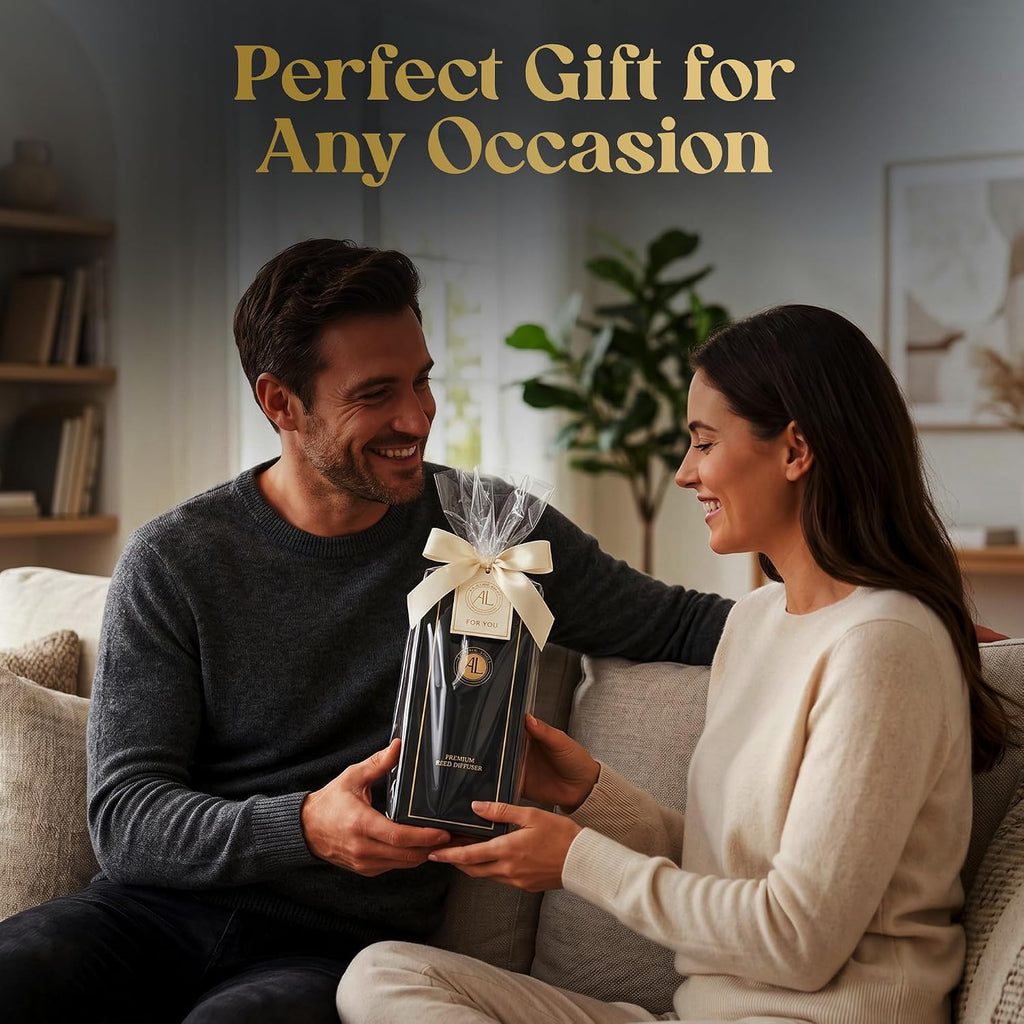 Black Reed Diffusers for Home | Premium Fragrance Diffuser | Reed Diffuser Sticks in Oil Set with Sunlit Citrus Scent | Smell Good Stuff | Long-Lasting Oil for Bathroom & Office (5 oz)
