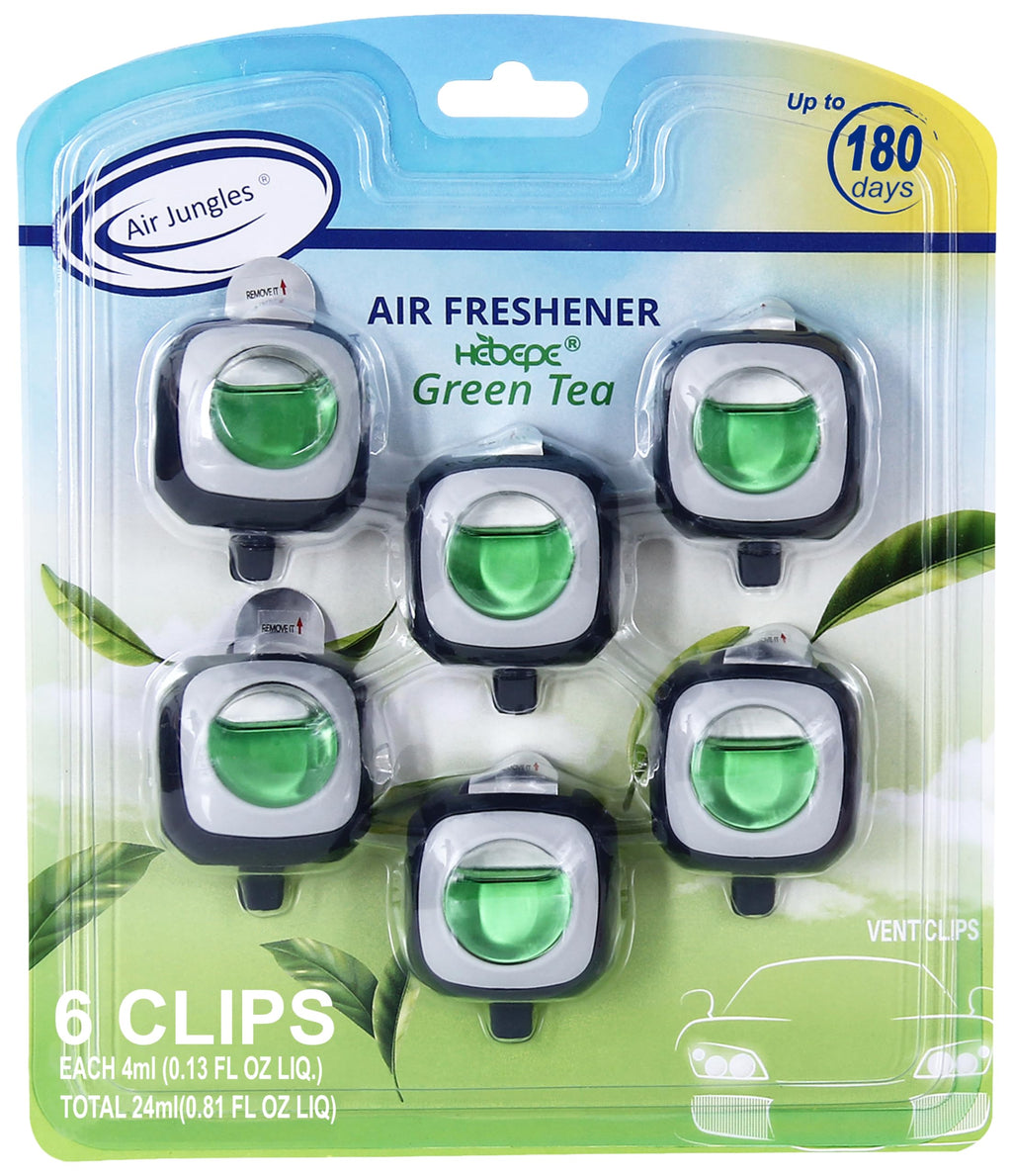 Air Jungles Honey Peach Scent Pink Car Air Freshener Vent Clip 6 Ct