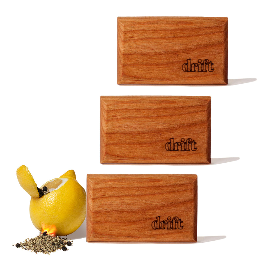 Drift Car Air Freshener - The Original Wood Air Freshener - Car Odor Eliminator - Long Lasting Scent - Essential Oils - Clean Ingredients - Teak Scent 3 Pack Refill - NO CLIP INCLUDED