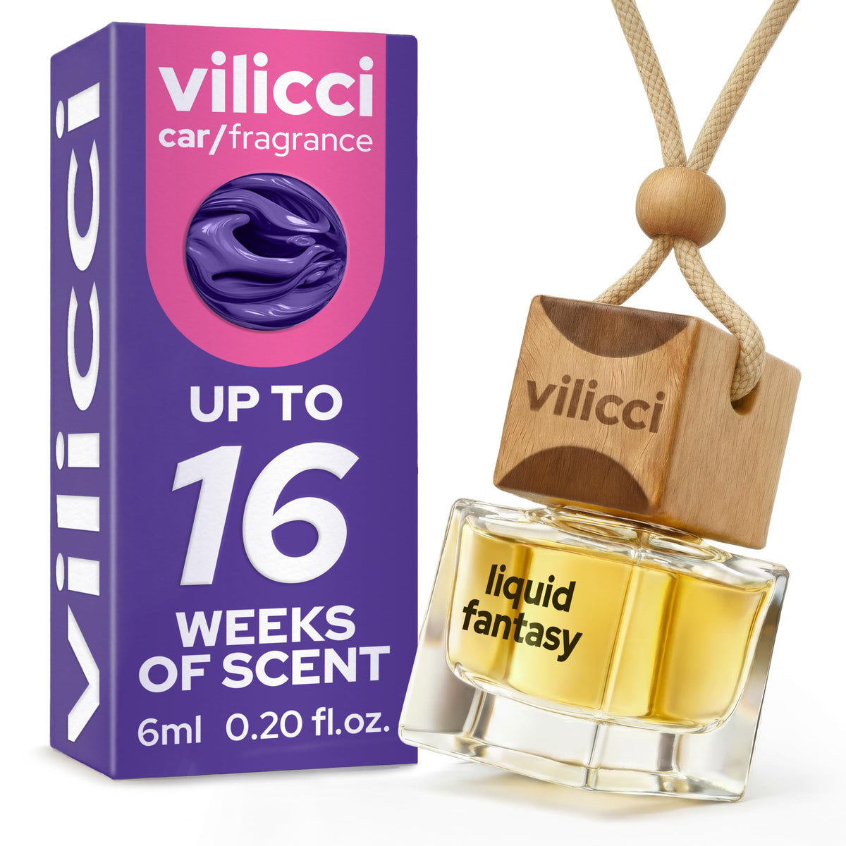 Vilicci Tobacco Vanilla Car Air Freshener – Premium Auto Perfume & Car Diffuser | Sophisticated & Timeless Scent | Long-Lasting Up to 120 Days | Odor Eliminating | Vegan, Cruelty-Free Car Perfume