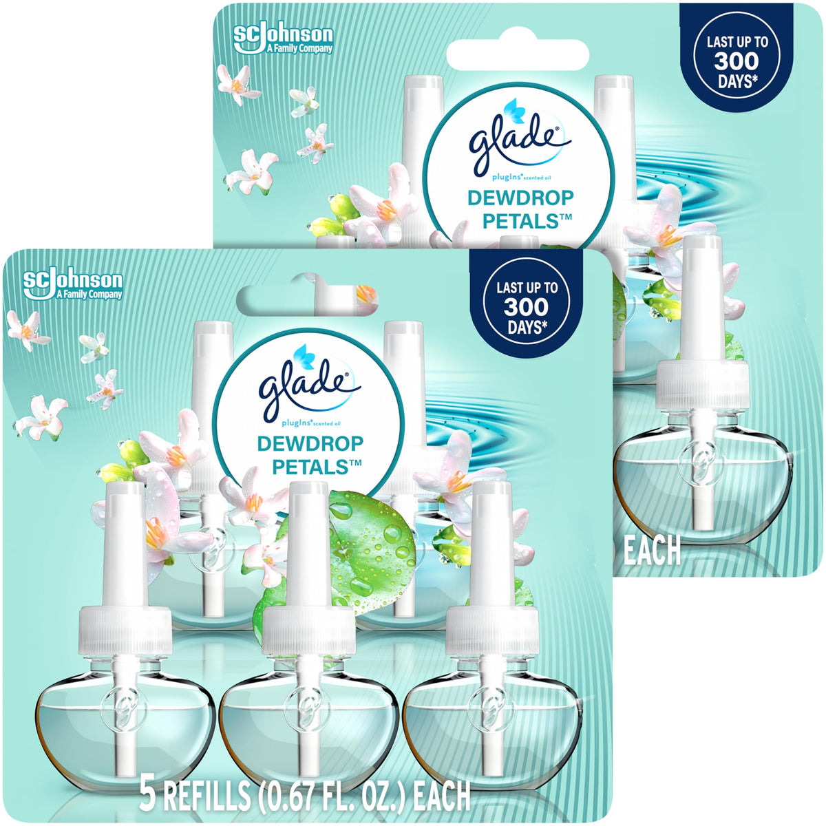 Glade PlugIns Air Freshener Refills, Lavender & Aloe, 5 Count