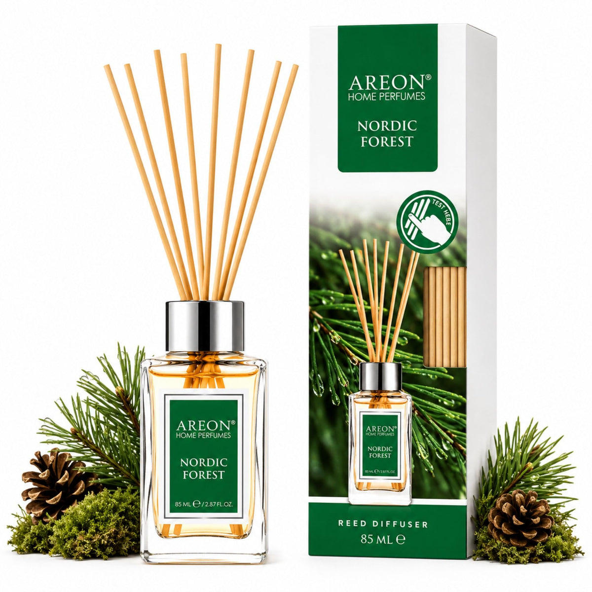 Areon Osmanthus Home Luxury Perfume Reed Diffuser,10 Rattan Reeds,50ml