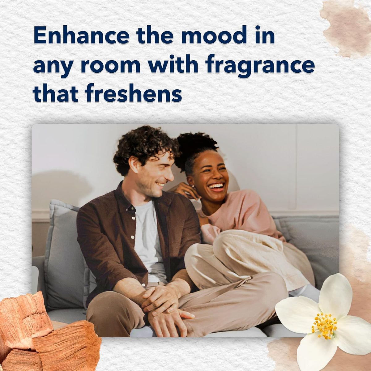 Glade PlugIns Air Freshener Starter Kit, Scented and Essential Oils for Home and Bathroom, Cashmere Woods, 4.02 Fl Oz, 2 Warmers and 6 Refills