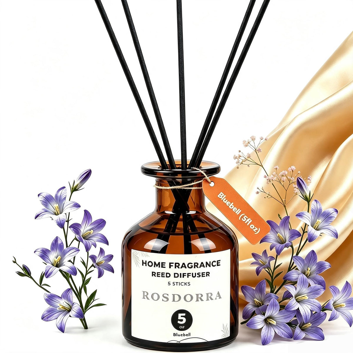 Reed Diffuser Set, 5oz, Vanilla Cream Cozy Scent