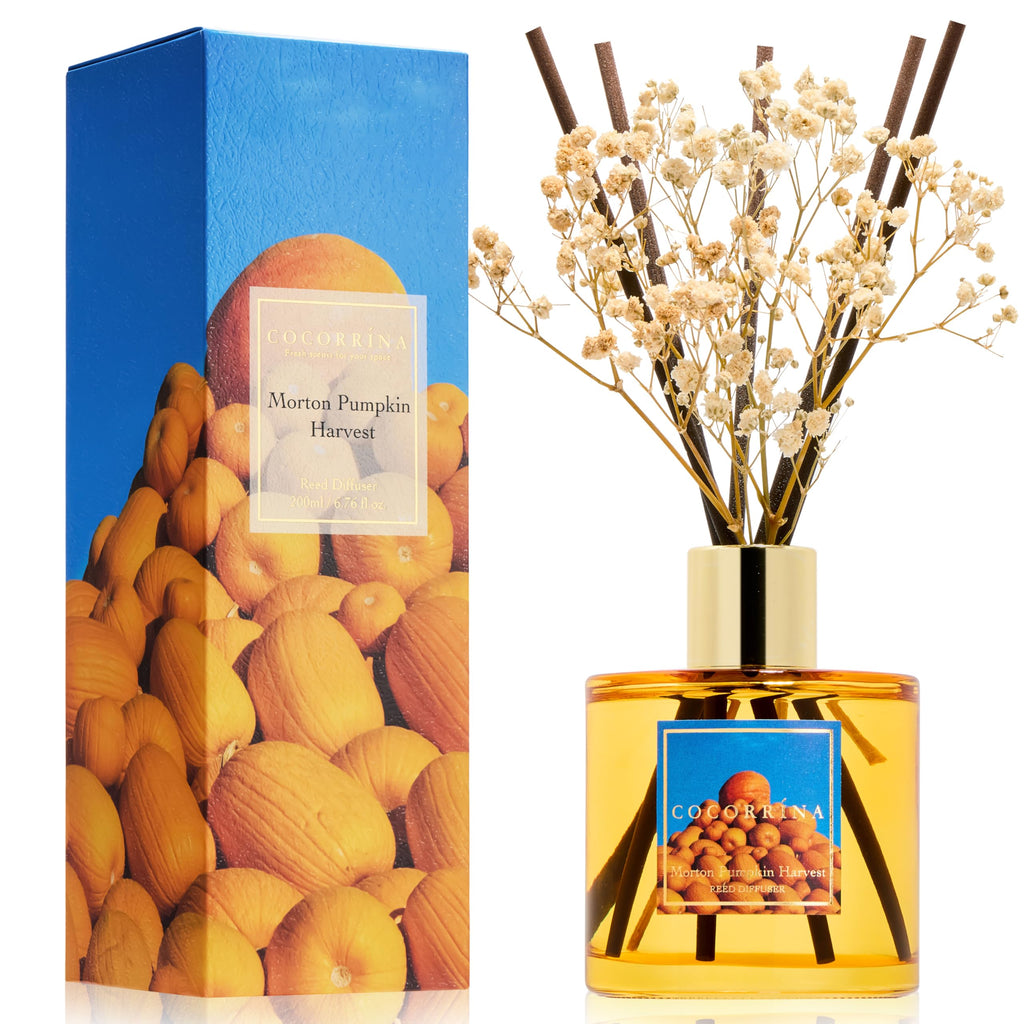 COCORRÍNA Reed Diffuser - Cashmere Vanilla 6.7 fl oz Reed Diffuser for Bedroom Bathroom Home Décor