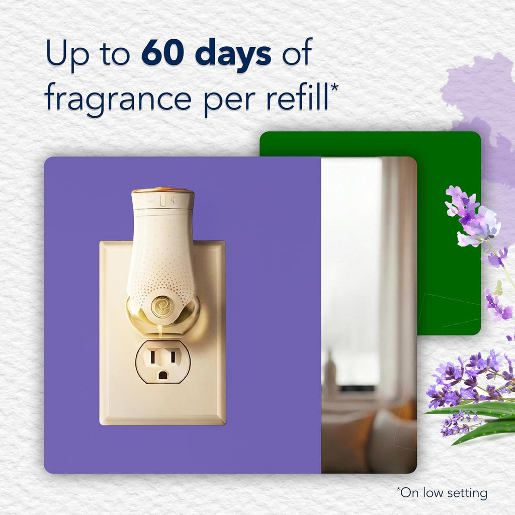 Glade PlugIns Air Freshener Refills, Lavender & Aloe, 5 Count