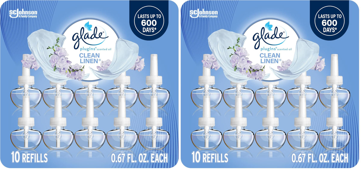 Glade PlugIns Air Freshener Refills, Cashmere Woods, 10 Count