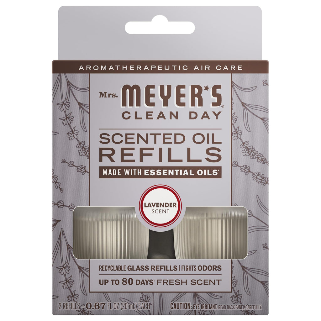 MRS. MEYER'S CLEAN DAY Scented Oil, Rain Water, 1 Warmer and Refill
