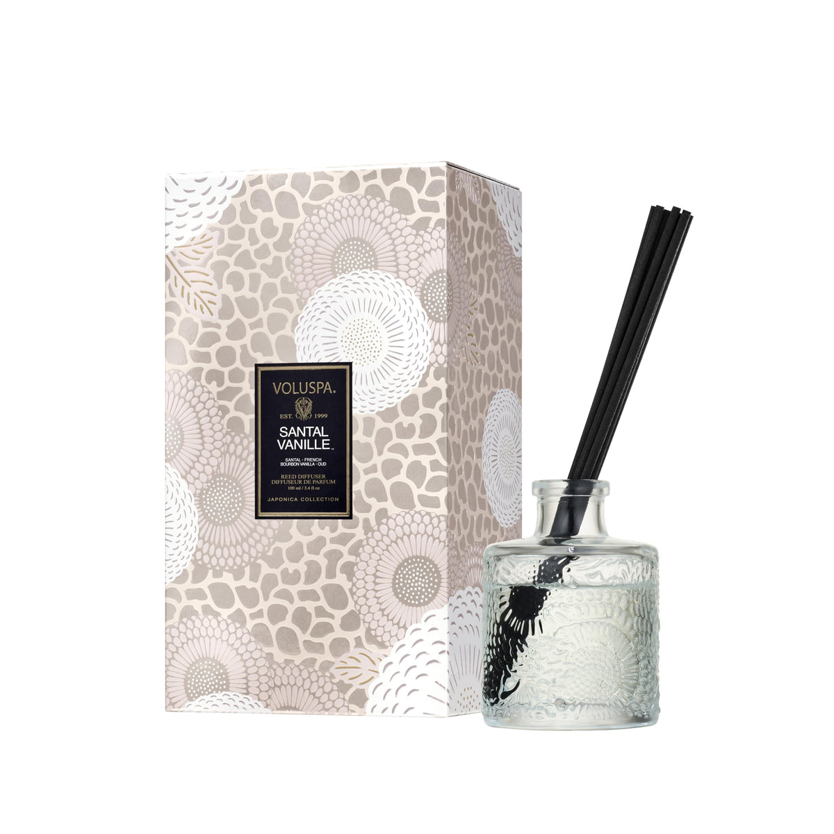 Voluspa Baltic Amber Oil Reed Diffuser, 3.4 Oz Home Fragrance