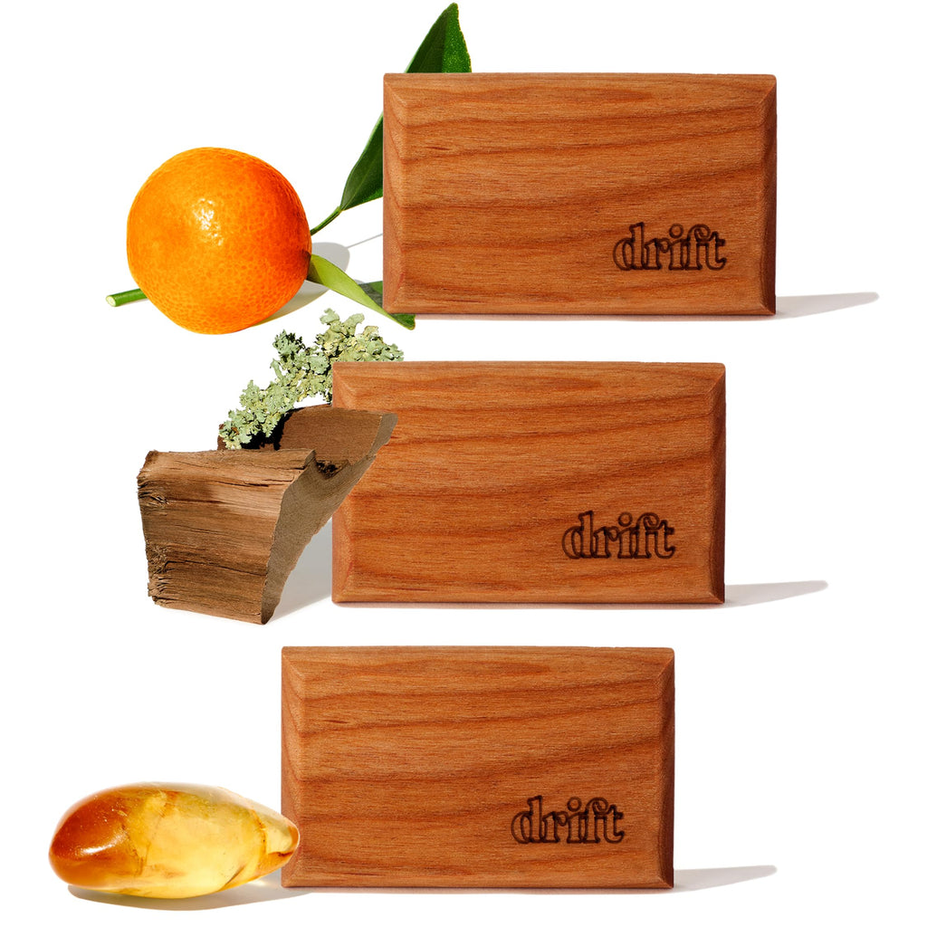 Drift Car Air Freshener - The Original Wood Air Freshener - Car Odor Eliminator - Long Lasting Scent - Essential Oils - Clean Ingredients - Teak Scent 3 Pack Refill - NO CLIP INCLUDED