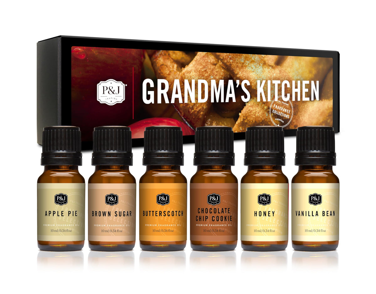 P&J Trading Fragrance Oils for Diffusers for Home Spice Set Fragrance Scents for Candle Making - Soap Making Supplies - Car Diffuser Scents - Essential Home Gift Set - Apple Cider, Cinnamon & More