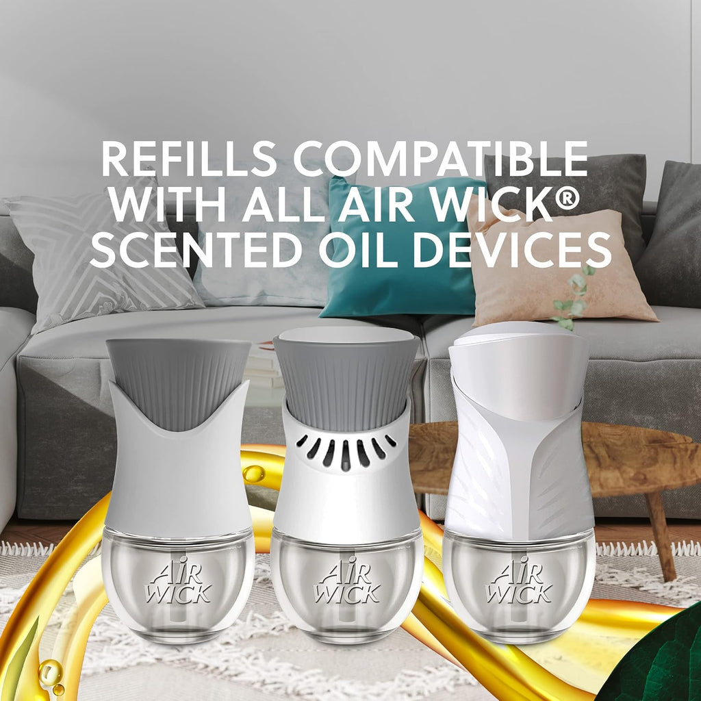Air Wick Plug in Scented Oil Refill, 2 ct, Fresh Linen, Air Freshener, Essential Oils (Pack of 2)