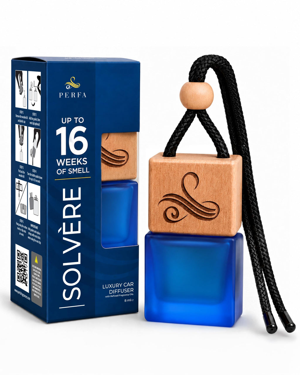 Car Air Freshener for Men - Solvère Inspired Perfume Diffuser Home by Perfa