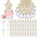 20 Pcs Car Diffuser Bottle Set,Empty Glass Car Air Freshener Bottle Bulk