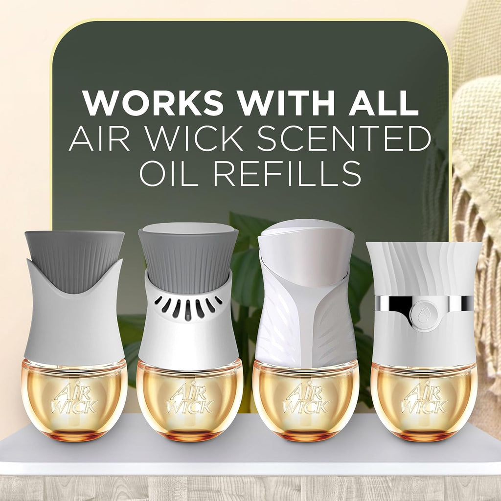 Air Wick Plug in Scented Oil Advanced Gadget, 4 Count, White