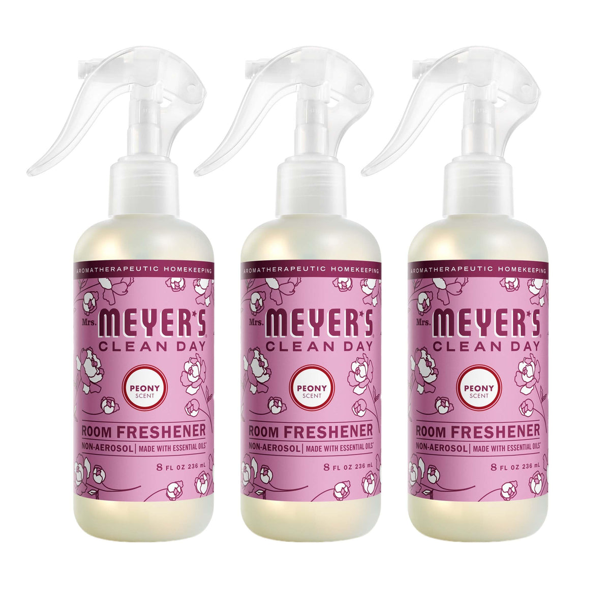 MRS. MEYER'S CLEAN DAY Room and Air Freshener Spray, Non-Aerosol Spray Bottle Infused with Essential Oils, Lavender, 8 fl. oz
