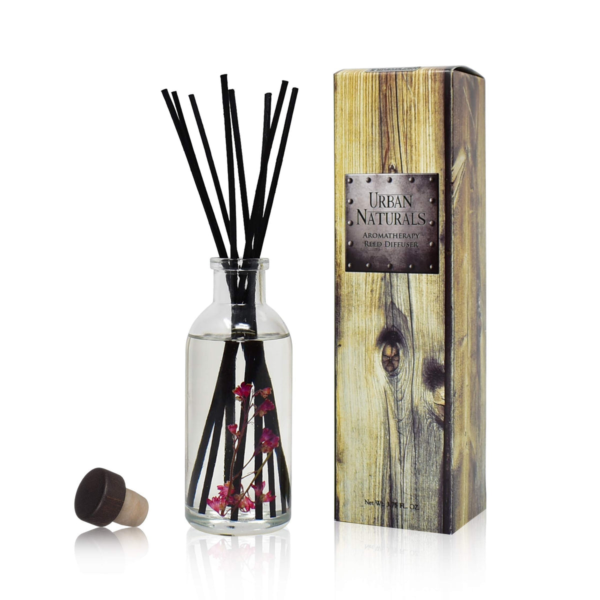 Urban Naturals Reed Diffuser Set, Apple Cinnamon - Bathroom Shelf Décor