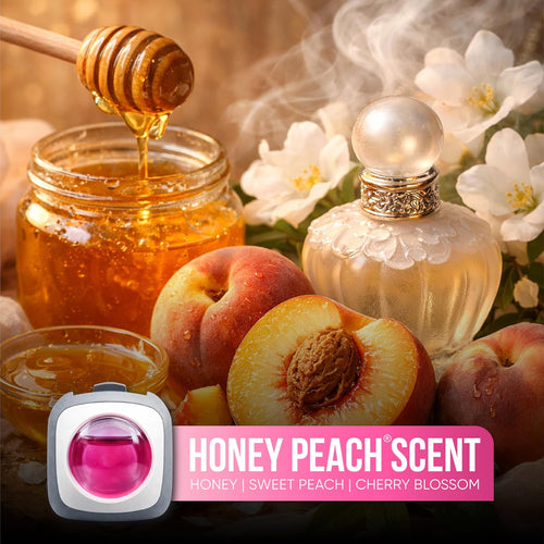 Air Jungles Honey Peach Scent Pink Car Air Freshener Vent Clip 6 Ct