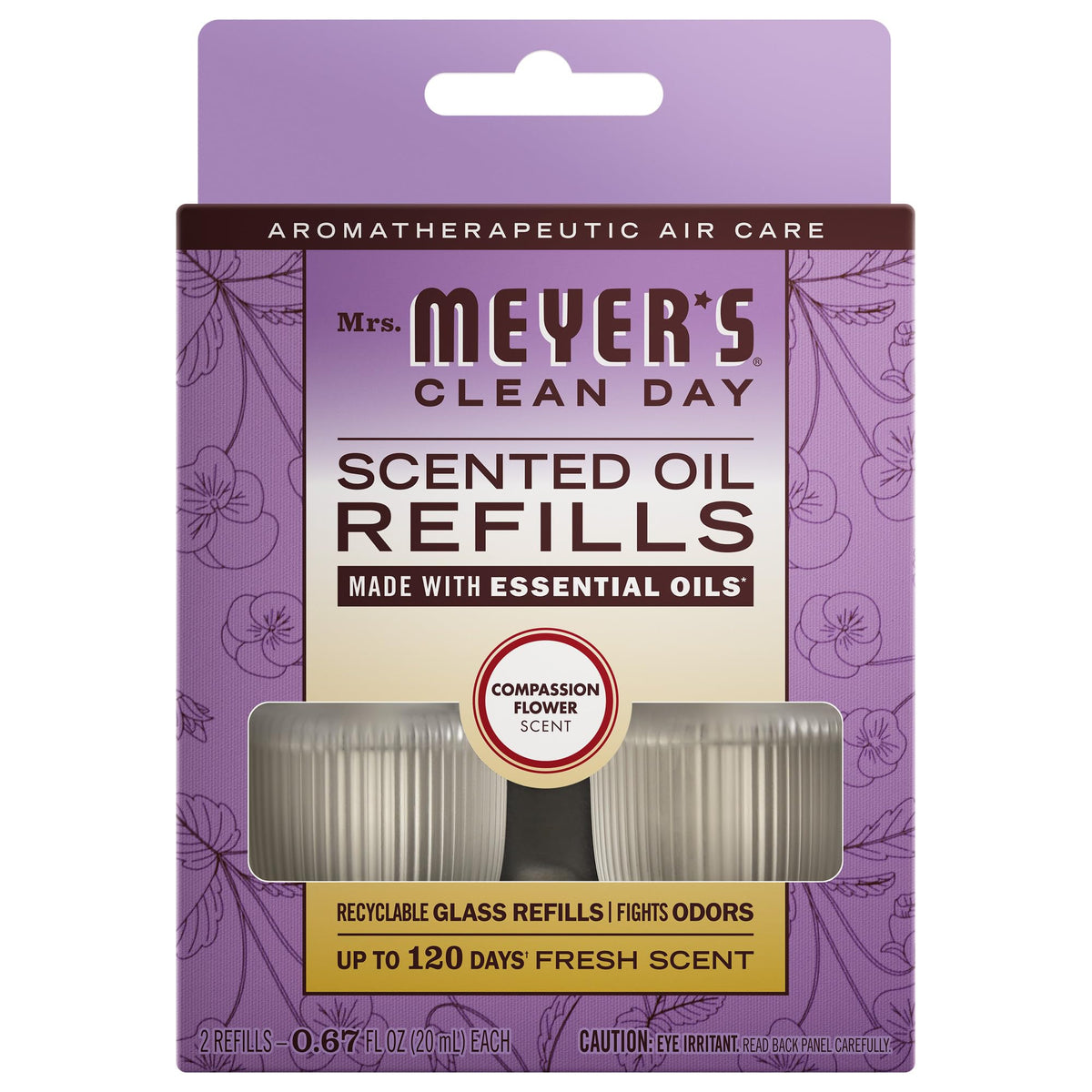 MRS. MEYER'S CLEAN DAY Scented Oil, Rain Water, 1 Warmer and Refill