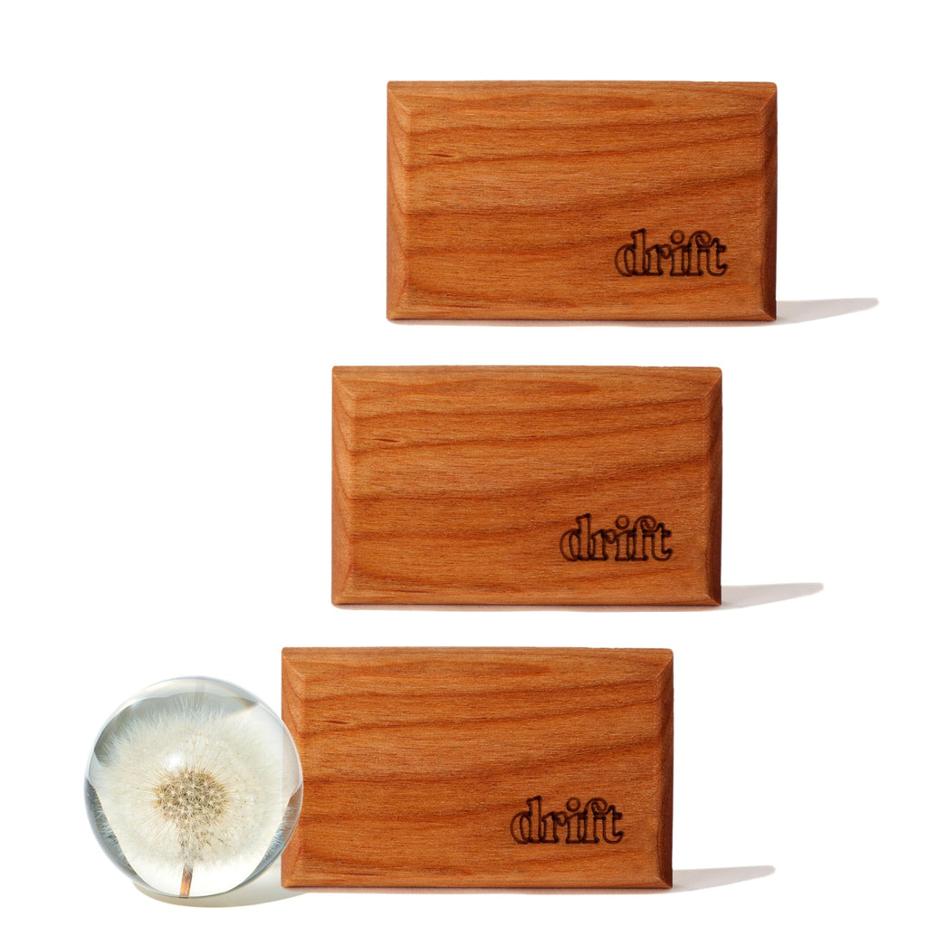 Drift Car Air Freshener - The Original Wood Air Freshener - Car Odor Eliminator - Long Lasting Scent - Essential Oils - Clean Ingredients - Teak Scent 3 Pack Refill - NO CLIP INCLUDED